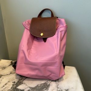 New Long Champ pink backpack, no tags